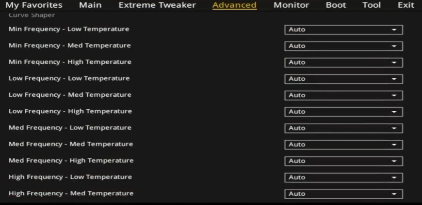 15 additional tuning points in the curve shaper